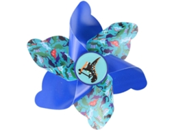 Pinwheel Floral Mali para Bicicleta e Patinete Infantil com Vela de Plástico