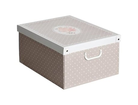 Caixa de Armazenamento LAVATELLI Cartão Reciclável Cinza 39 50 24 Cm