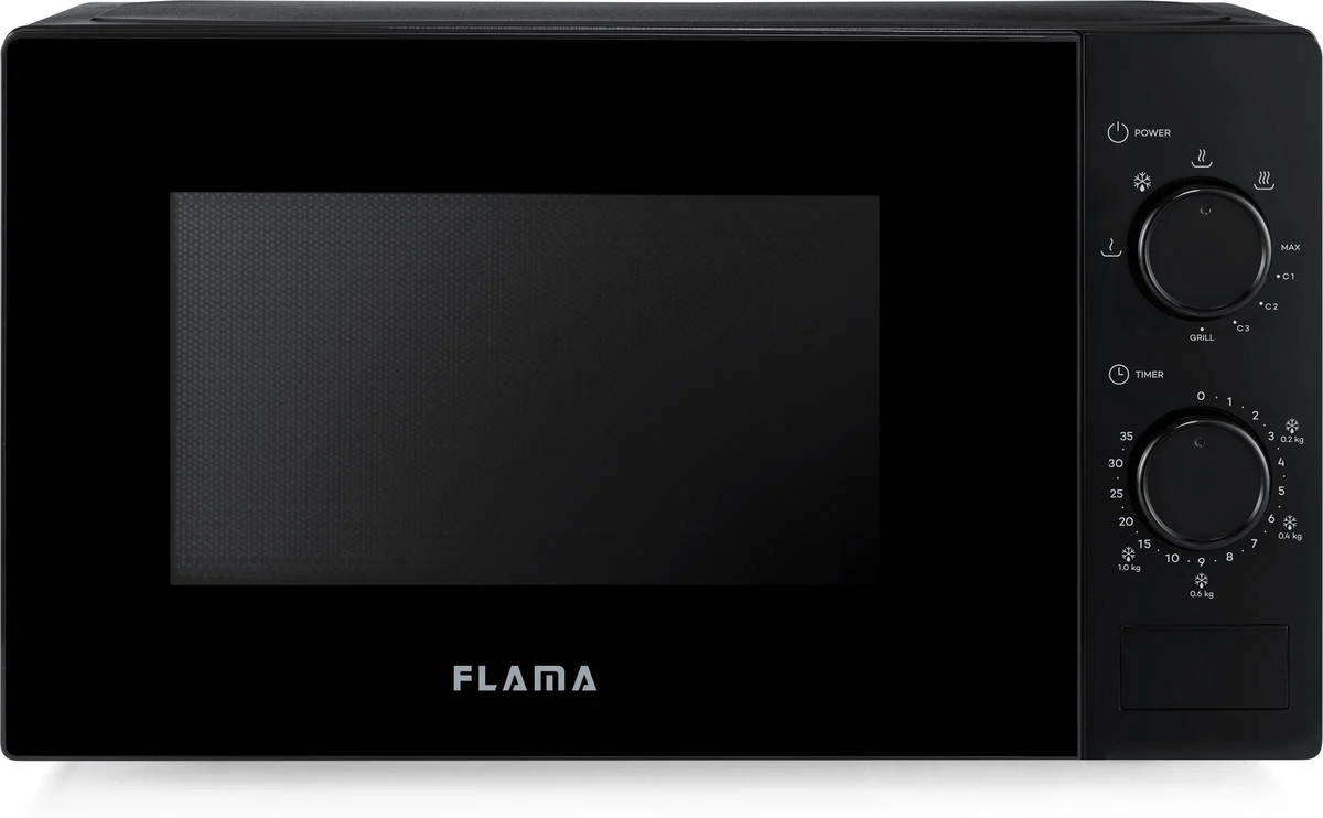 Micro-ondas FLAMA 1889FL (20 L - Com Grill - Preto)