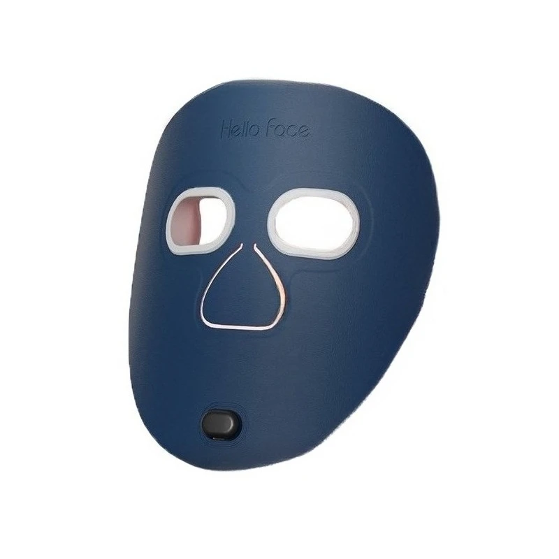 (azul) Máscara Facial Led Recarregável Com Terapia De Luz Vermelha