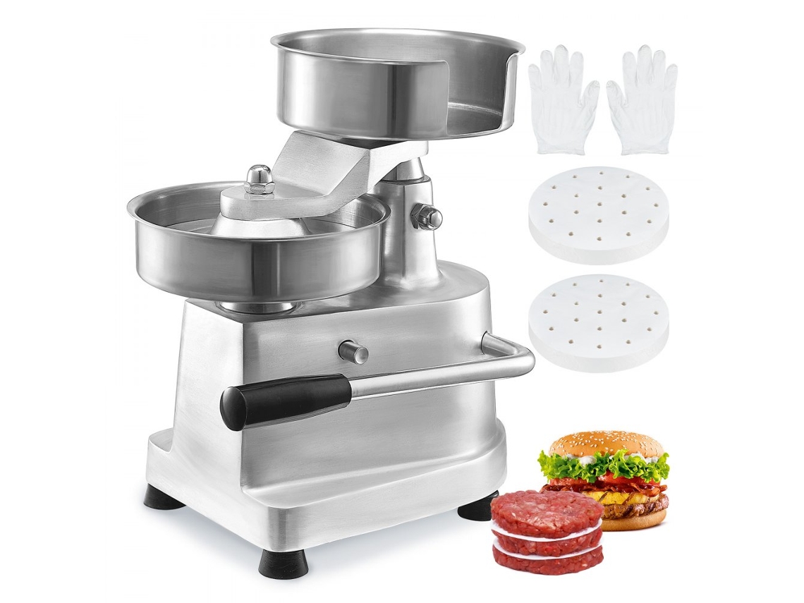 Prensa E Fabricadora De Hambúrgueres Profissional 150mm Inox Tekmaquinas