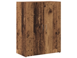 Conjunto 1 Armário De Escritório Vidaxl Castanho Derivados De Madeira (70 X 32 X 77.5 Cm)