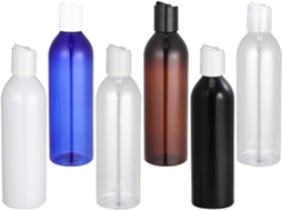 Frascos De Plástico Transparente E Flexível De 250 Ml, Pacote Com 6 Unidades, Para Shampoo E