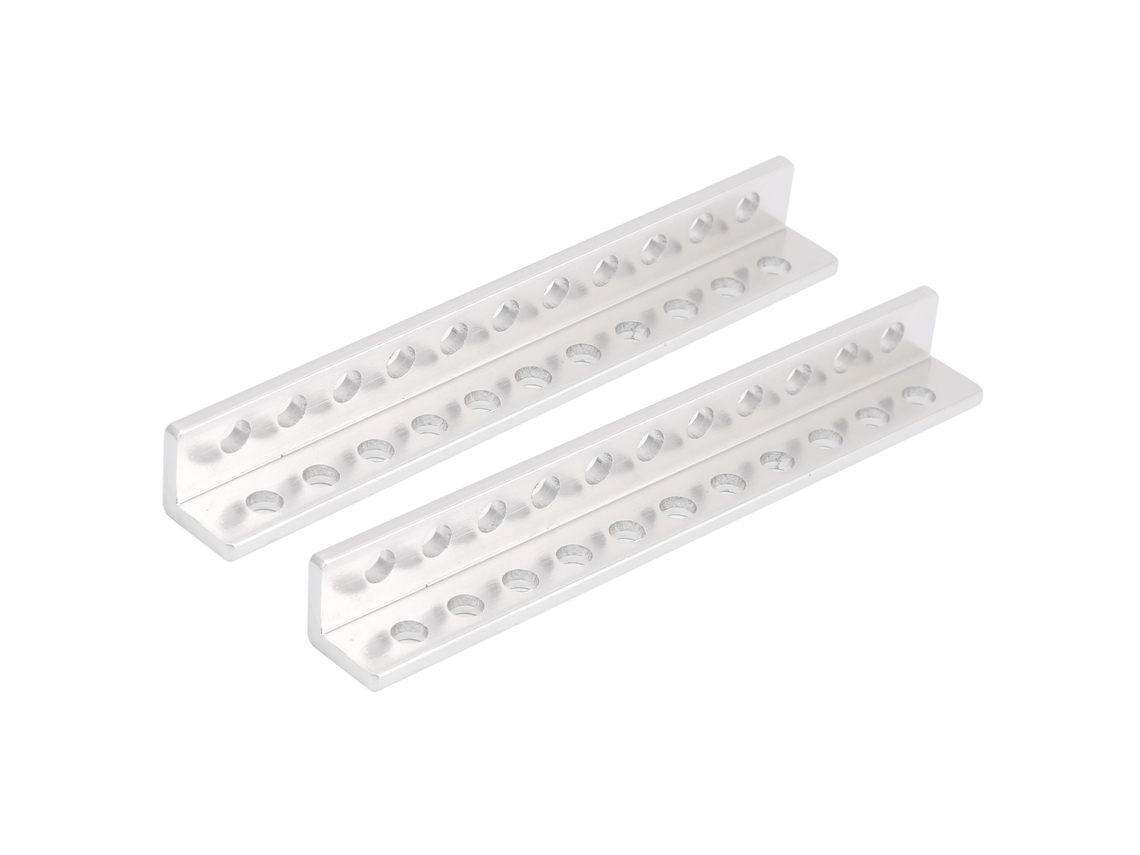 Perfil Extrudido De Alumínio Em L Com 11 Furos, Viga 12x12mm, Acessórios Para Robôs 3103-0011-0096 (2 Peças)