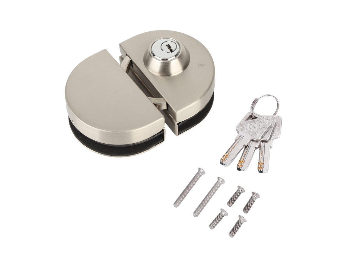 Fechadura de Porta de Vidro Primerox com 10 12mm de Aço Inoxidável