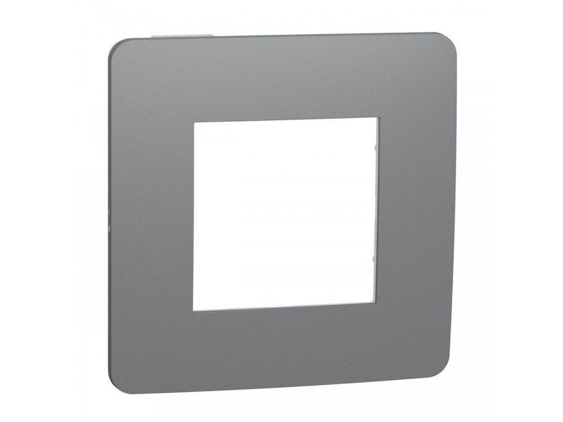 Moldura 1 Elemento Studio Cinza Branco Schneider Nu280221