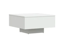 Mesa de centro Madeira Branco MAISON EXCLUSIVE 60x60x31,5 cm