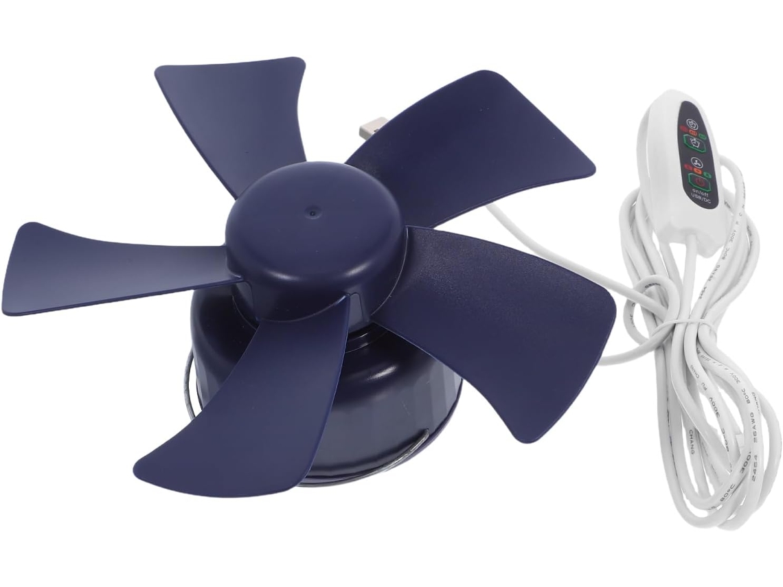 Mini Ventilador Usb Para Cama, Leve E Ideal Barracas, Com Fluxo De Ar