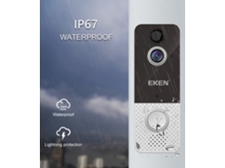 Lurelia Videoporteiro Inteligente, 1080p, Wi-fi, Visão Noturna, Sensor Pir, Sem Fios, Cartão Sd, Uso Residencial