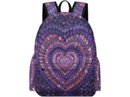 Mochila Com Estampa Corações Para Meninos 8 12 Anos, Escolar Corações, Meninas Do 4º E 5º Ano, Leve