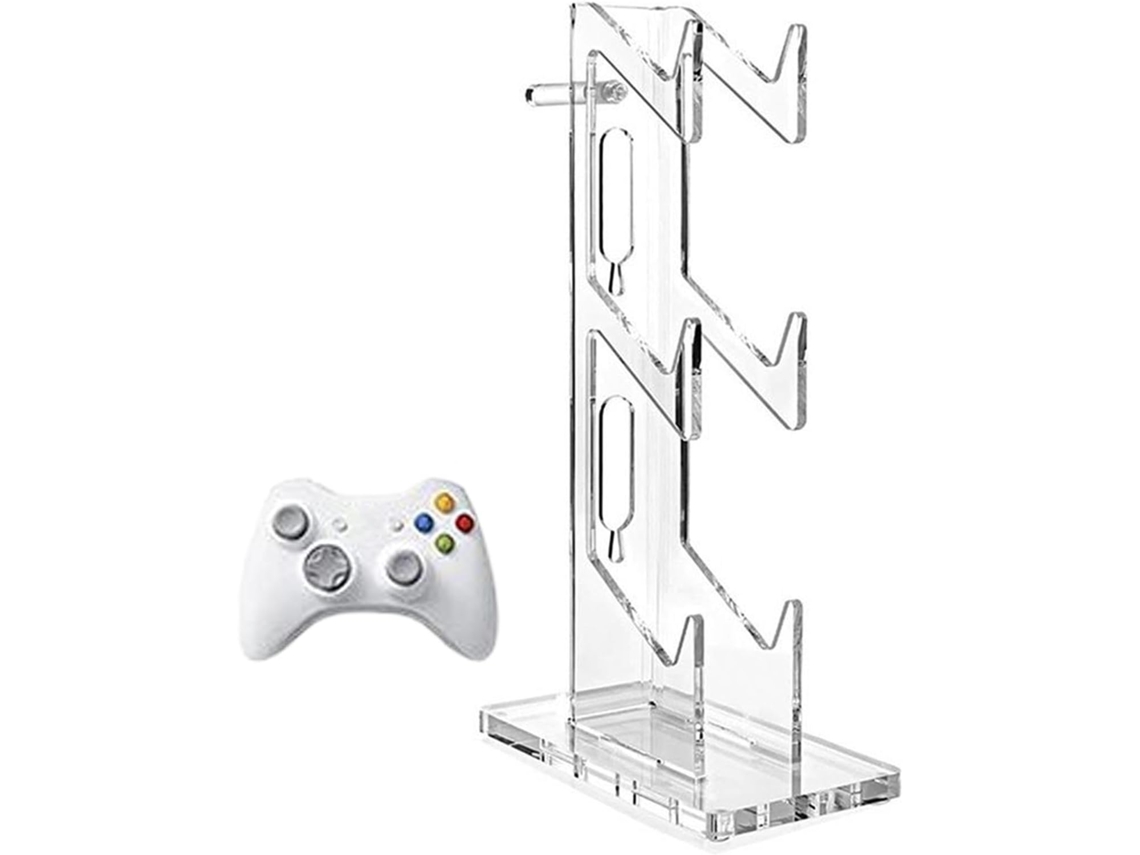 Support D'exposition Transparent Pour Manette Design Stable Et Épuré