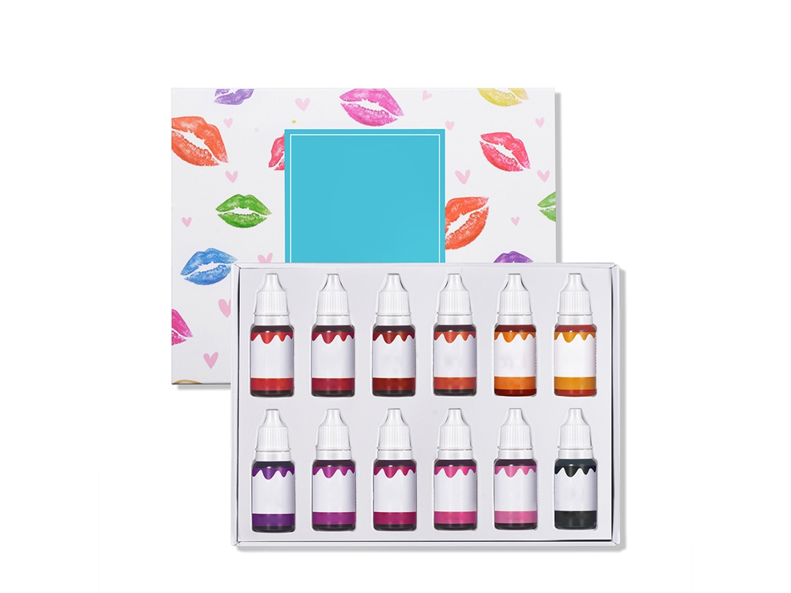 12 Corantes Para Gloss Labial Diy 10ml - Pigmentos Vegetais Naturais Para Maquiagem