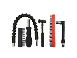Conjunto De 23 Bits Flexíveis Para Chave De Fenda, Em Aço Carbono, Para Uso Com Furadeira Elétrica