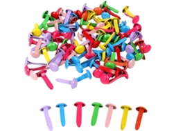 Conjunto de 400 fixadores metálicos multiuso, ideias para educadores e entusiastas de artesanato, em Cores Sortidas, Com