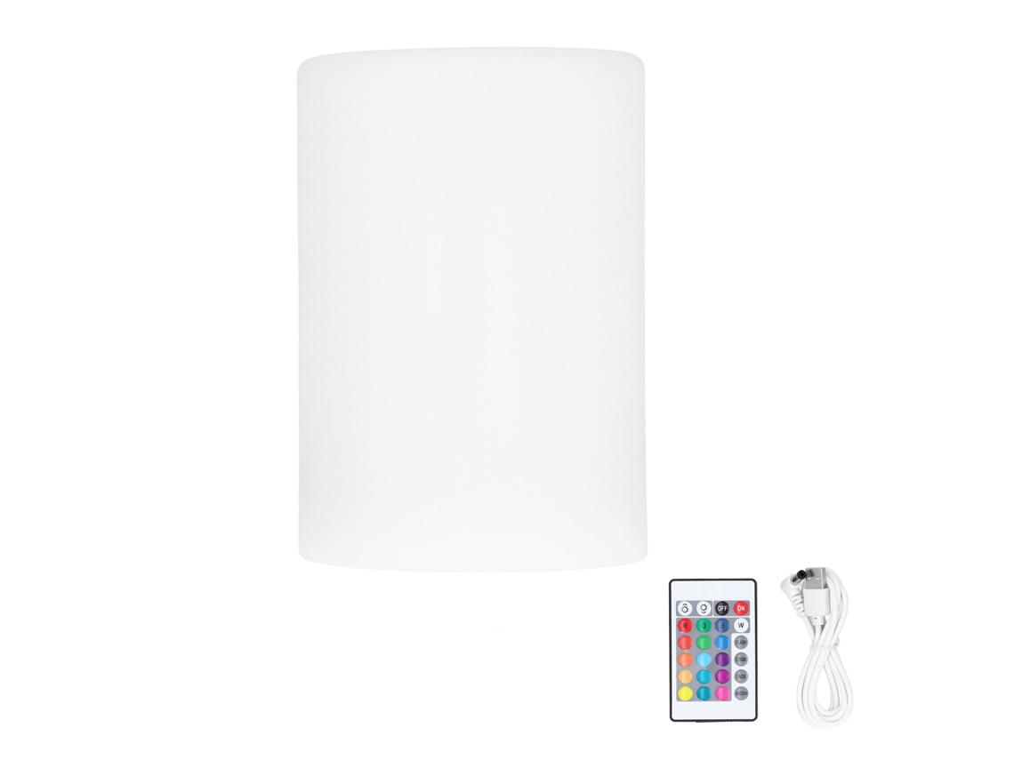 2026 lâmpada Cilindro Led Rgbw com Controle Remoto 16 Cores Recarregável Luz Noturna para Dormitório Exterior