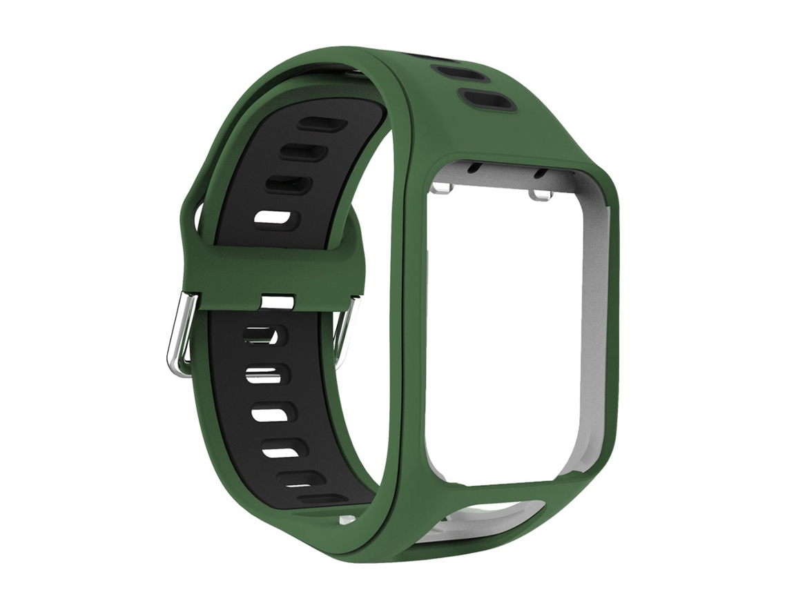 Pulseira Silicone Bicolor Para Tomtom Spark Runner 2 E 3