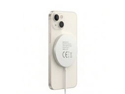 Mayaxess Carregador Para Iphone 14 Magsafe Magnético 15w Branco