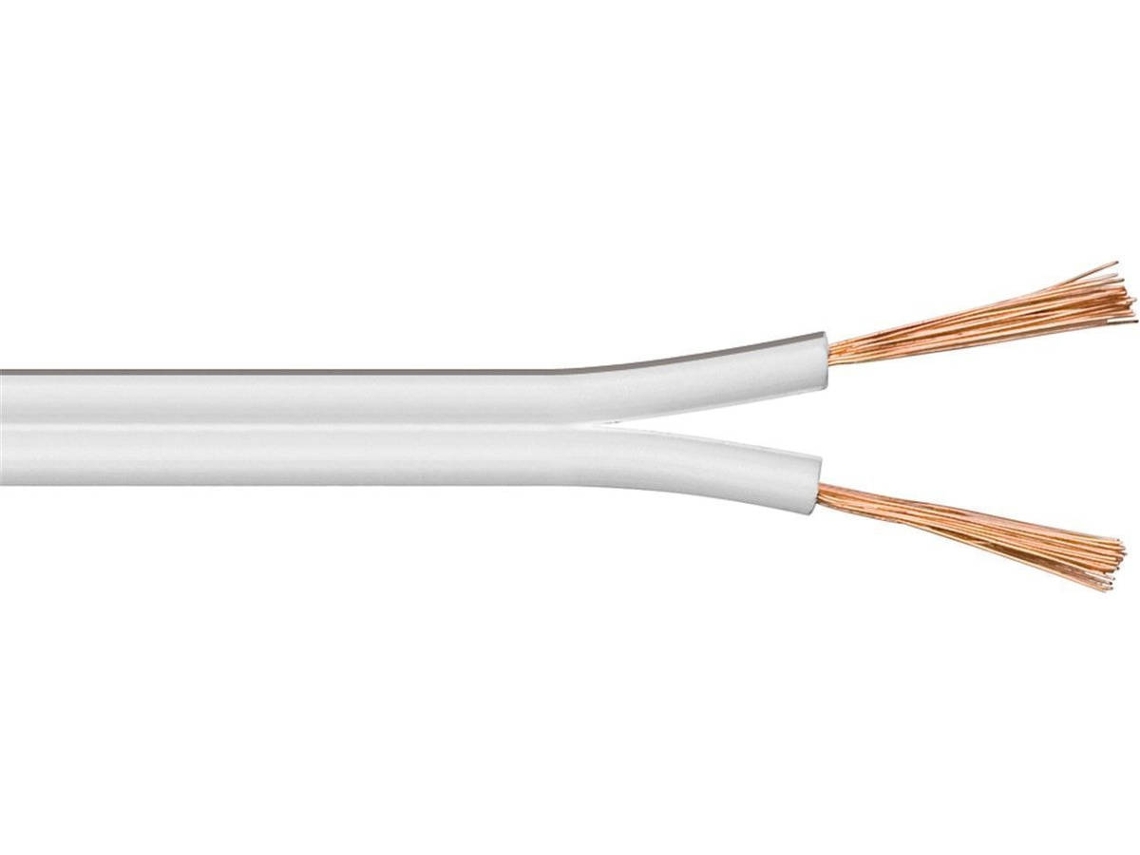 Cabo de Áudio MICROCONNECT (100 m - Branco)