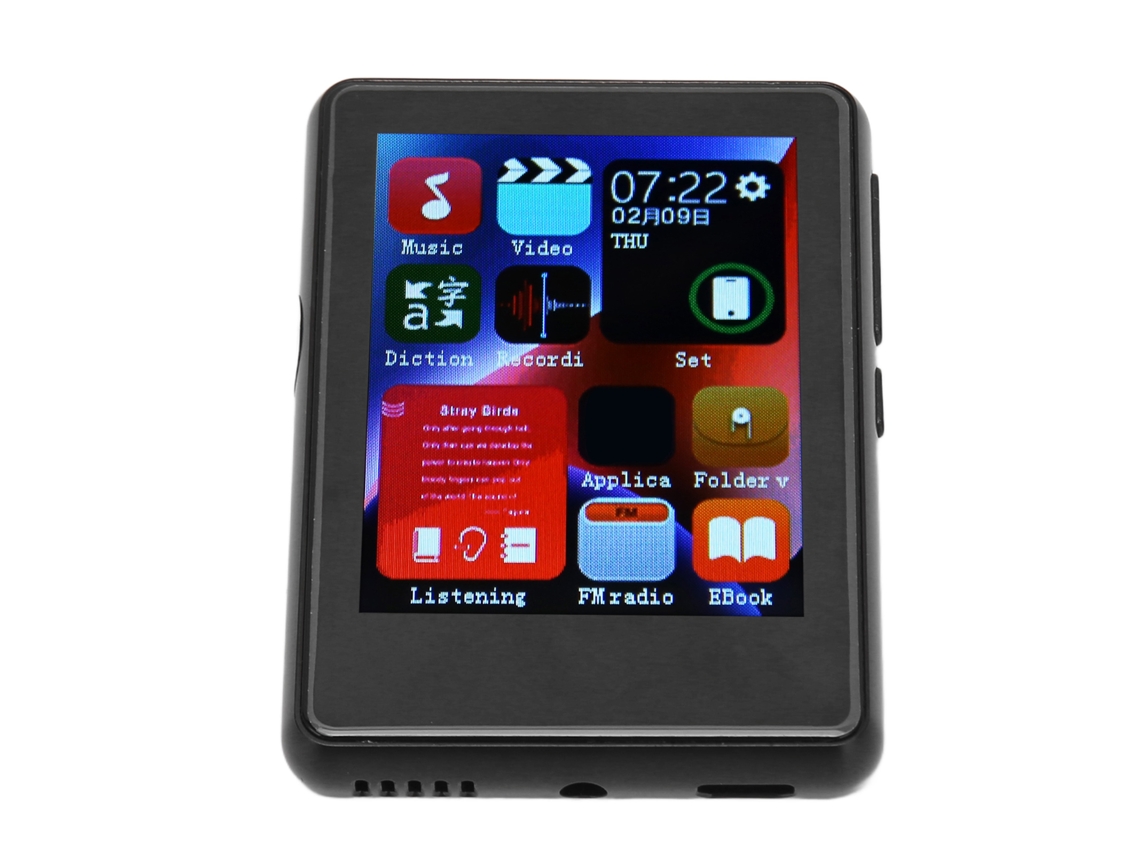 Mp3 Player Tela Hd de Toque Total Bluetooth 5.0 EOOCOO