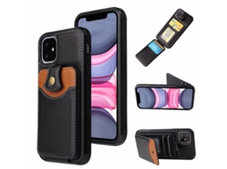 Capa Para Iphone 17 Pro Com Porta-cartões, Preta.
