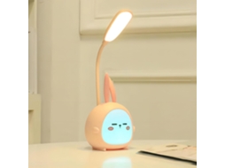 Luminária Noturna Led Portátil E Fofa, Mini Coelho Adorável, Dobrável, Recarregável Via Usb, Ideal Para Leitura No