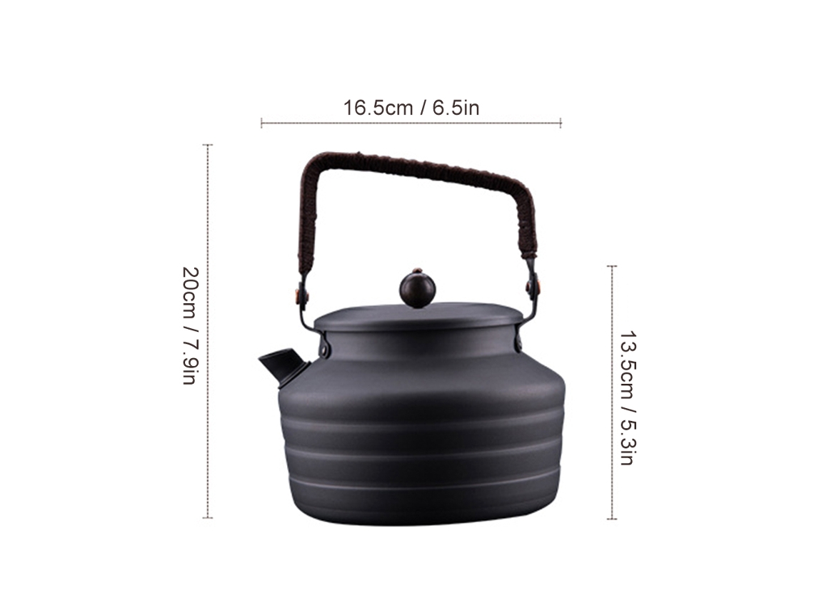 Chaleira De Camping 1.3l Portátil Para Chá E Café Ao Ar Livre Hiking Picnic