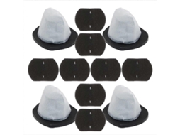 Conjunto De 12 Filtros Hepa E Algodão Filtrante Para Acessórios De Aspirador De Pó