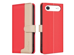 Capa Binfen Para Iphone Air Com Emenda Rfid, Cor Vermelha.