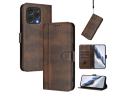 Capa De Celular Retrô De Couro Com Fivela De Emenda De Linha