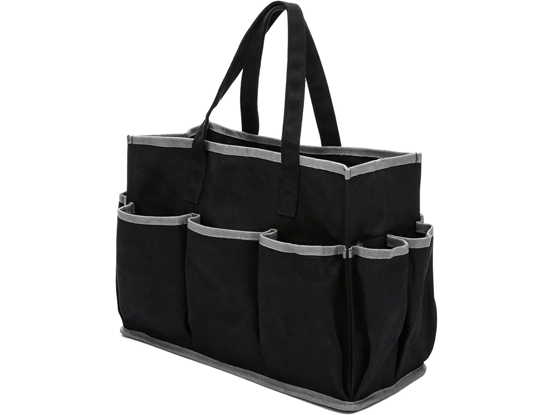 Bolsa multifuncional portátil para ferramentas, bolsa de armazenamento em lona, ​​organizador para ferramentas pequenas.