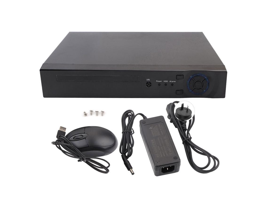 Gravador De Vídeo De Disco Rígido De 4ch 1080p Hd Poe Nvr H.265 Para Onvif 100 240v