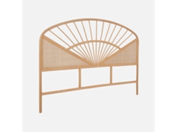 Cabeceira Para Cama De Vime Natural E Cana, Natural