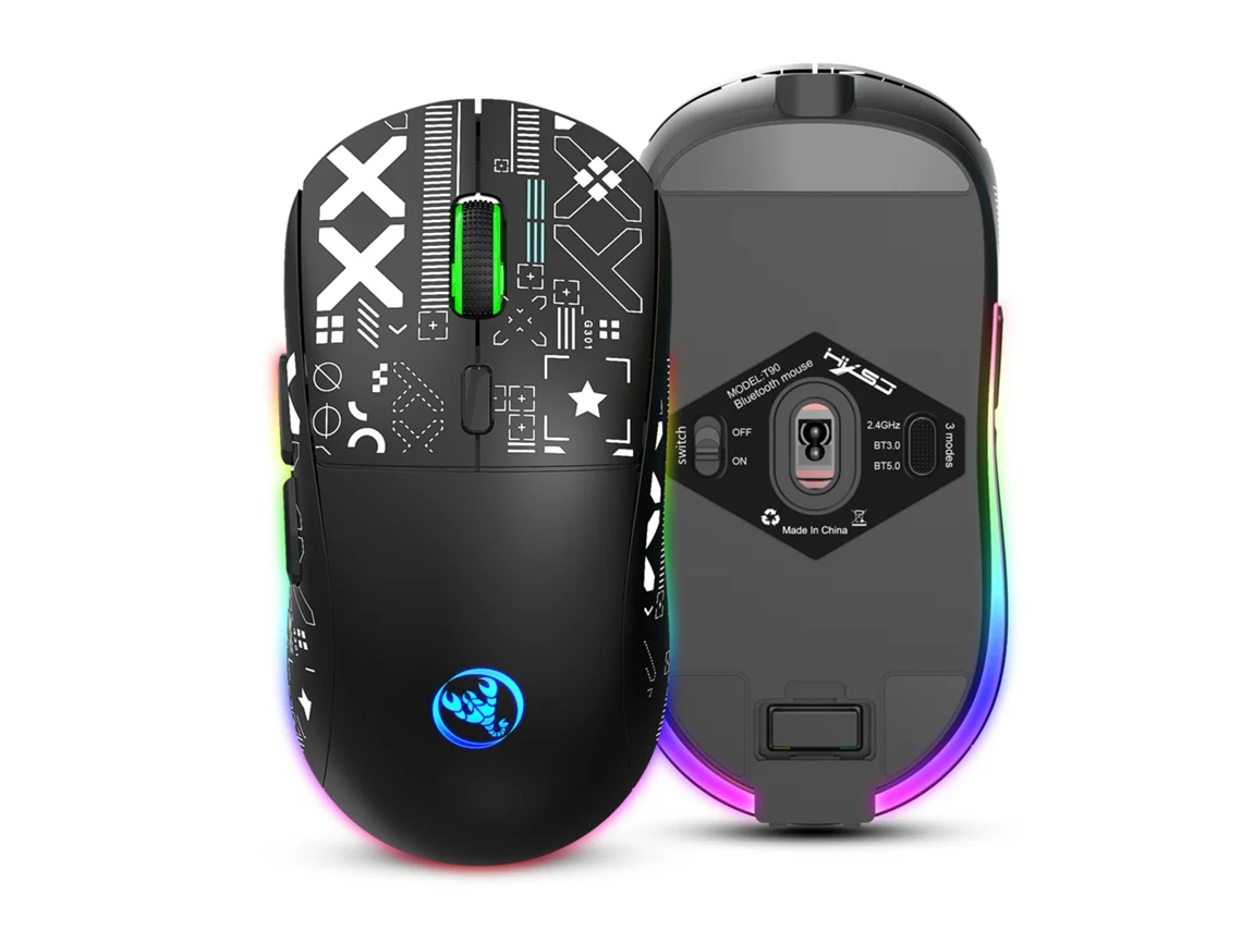 Rato Gaming T90 RGB (Wireless - 3600dpi - Preto)