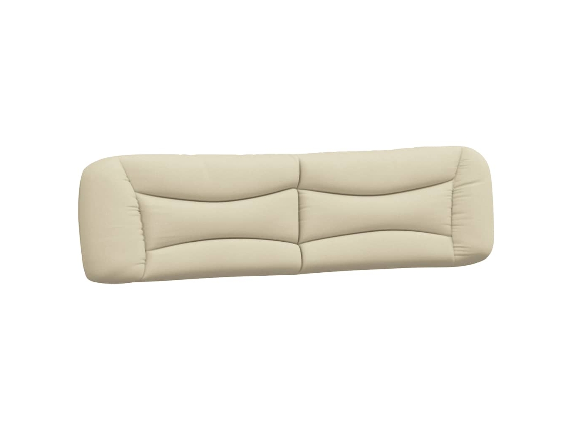 Almofadão de cabeceira VIDAXL tecido creme (200 cm)