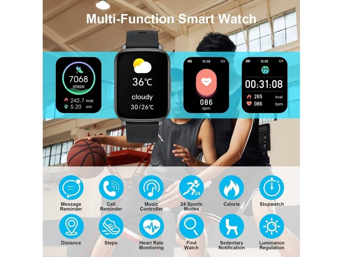 Smartwatch VEANXIN P401223 Ouro Rosa