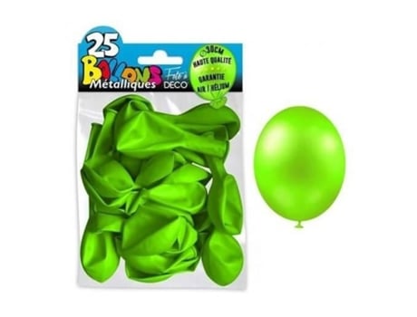 Balão Metálico Verde Maçã 30Cm X25 SURPRISEZ VOUS