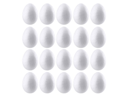 20pcs Ovo De Espuma Poliestireno Diy Simulação Páscoa Fácil Uso Festival Infantil 4 Cm