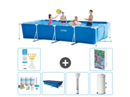 Intex Piscina Com Estrutura Retangular - 450x220x84 Cm - 7-peças S63