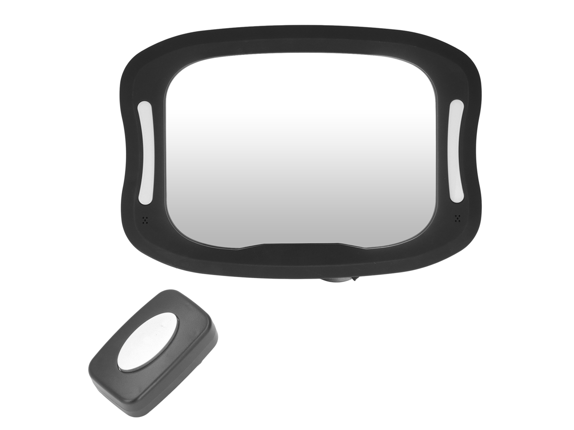 Espelho de Carro Bebê LAXISCREED com Led Ângulo Largo Ajustável 360°