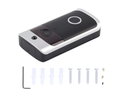 Campainha com porta Wi-Fi inteligente sem fio (compatível com vídeo infravermelho 2.4G, interfone visual e controle por indução corporal).