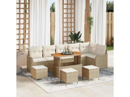 Vidaxl Conjunto De Sofá De Jardim 10 Unid. 9-número De Lugares