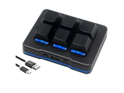 Teclado Usb Para Jogos Sem Fio Com Teclado Usb De 6 Teclas, Teclado Osu Programável Personalizado Para Vídeo Everley891