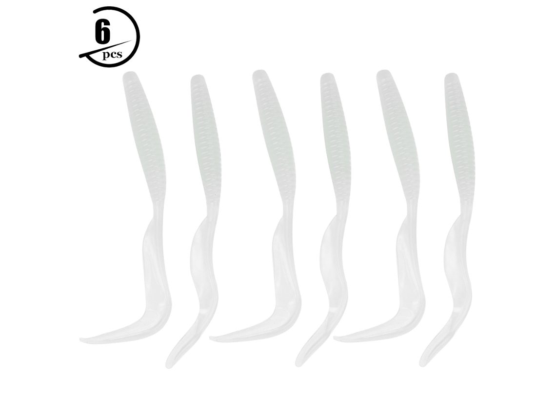 Isca Artificial Luminosa 11cm 6un Soft Bait