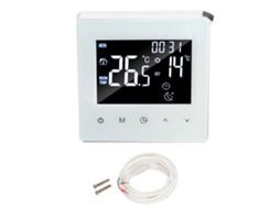 Termostato Digital Programável Com Sensor Sem Wifi Branco