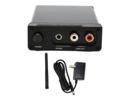 Receptor Amplificador Bluetooth EOOCOO (sem Perda para Amplificador de Potência, Óptico Coaxial)