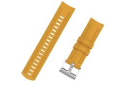 Pulseira de Relógio Inteligente de Silicone Universal para Suunto 9 Series EOOCOO (amarelo Âmbar)