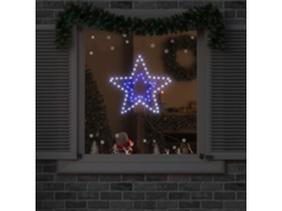 Vidaxl Estrela De Natal 72 Led Branco Frio 51,5 X 50 X 0,65 Cm Ferro