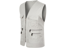 Colete Fasst de utilidade, múltiplos bolsos, caça, pesca, outdoor (S)
