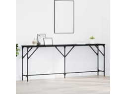 Vidaxl Aparador Carvalho Preto 200 X 29 X 75 Cm