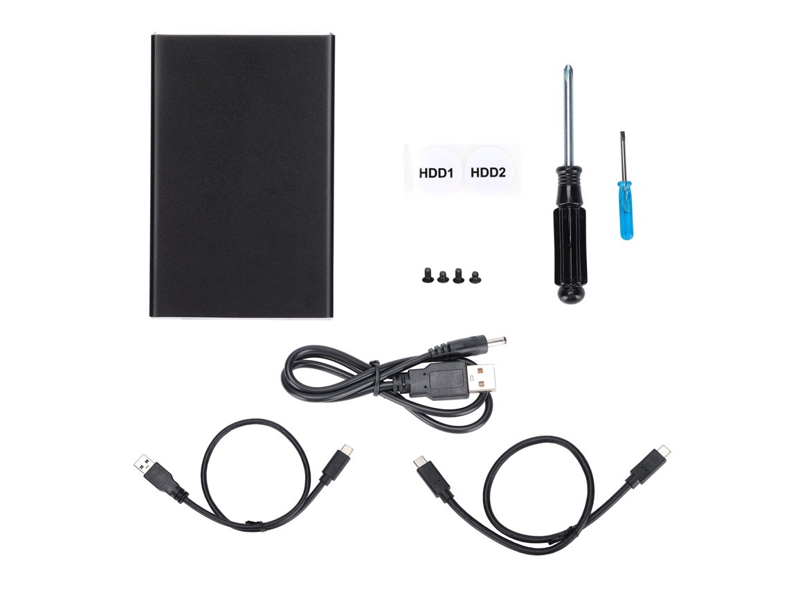 Enclosure Dualbay LAXISCREED Usb c 2,5"